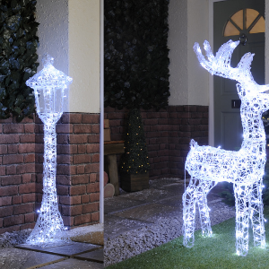 LED Lampost & Reindeer