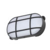 CZ-34027-BLK Capella 15w LED Oval Grid Bulkhead IP65 Blk