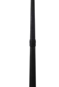 CZ-25149-BLK Polycarbonate 6 Panel Triple Head Tall Post Lantern