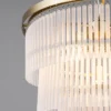 Aubrey Frosted Glass Ceiling Pendant, Brass - Image 8