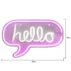 Glow Hello Neon Wall Light, Pink - Image 8