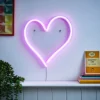 Glow Heart Neon Wall Light, Pink - Image 2