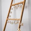 Glow LED Football String Lights, Black & White - Image 2
