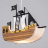 Glow Pirate Ship Ceiling Pendant Light, Brown - Image 3