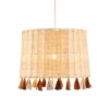 Glow Rattan Tassel Easy Fit Shade, Natural