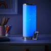 Glow Starburst Colour Changing LED Cylinder Table Lamp, White - Image 4