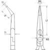 KNIPEX KPX2626200 BENT LONG NOSE SIDE CUTTER - Image 4