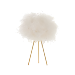 Plume Feather Tripod Table Lamp