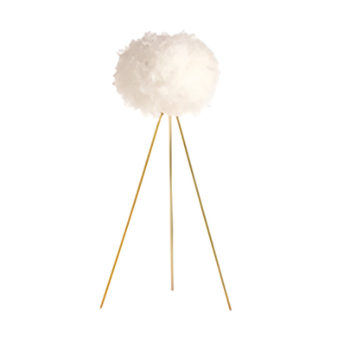 Plume Feather Tripod Floor Lamp