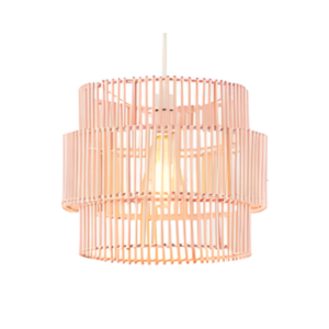 Rattan Double Cylinder Shade