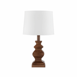 Henlock Walnut wooden Table Lamp
