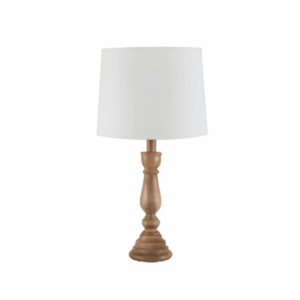 Henlock Grey wooden Table Lamp