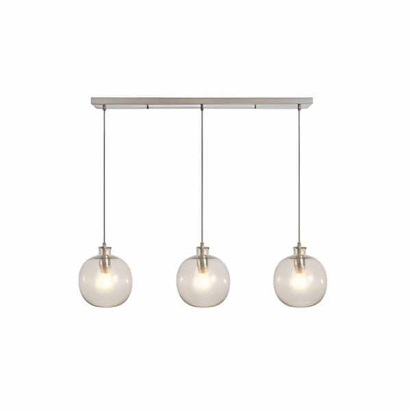 Alfie Bobble Glass 3 light diner