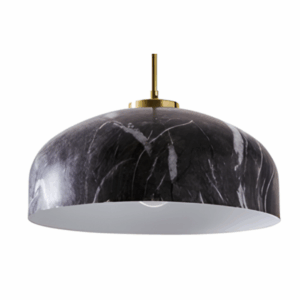 Java spun metal pendant