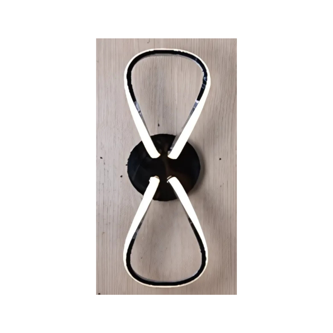 Alvar 2 Light Wall Black (bow)