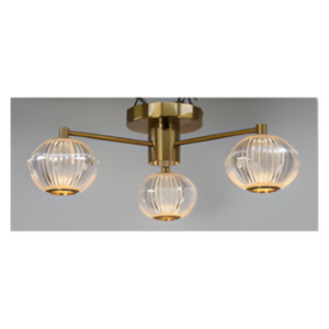 Rimi acrylic ball 3 light semi Flush