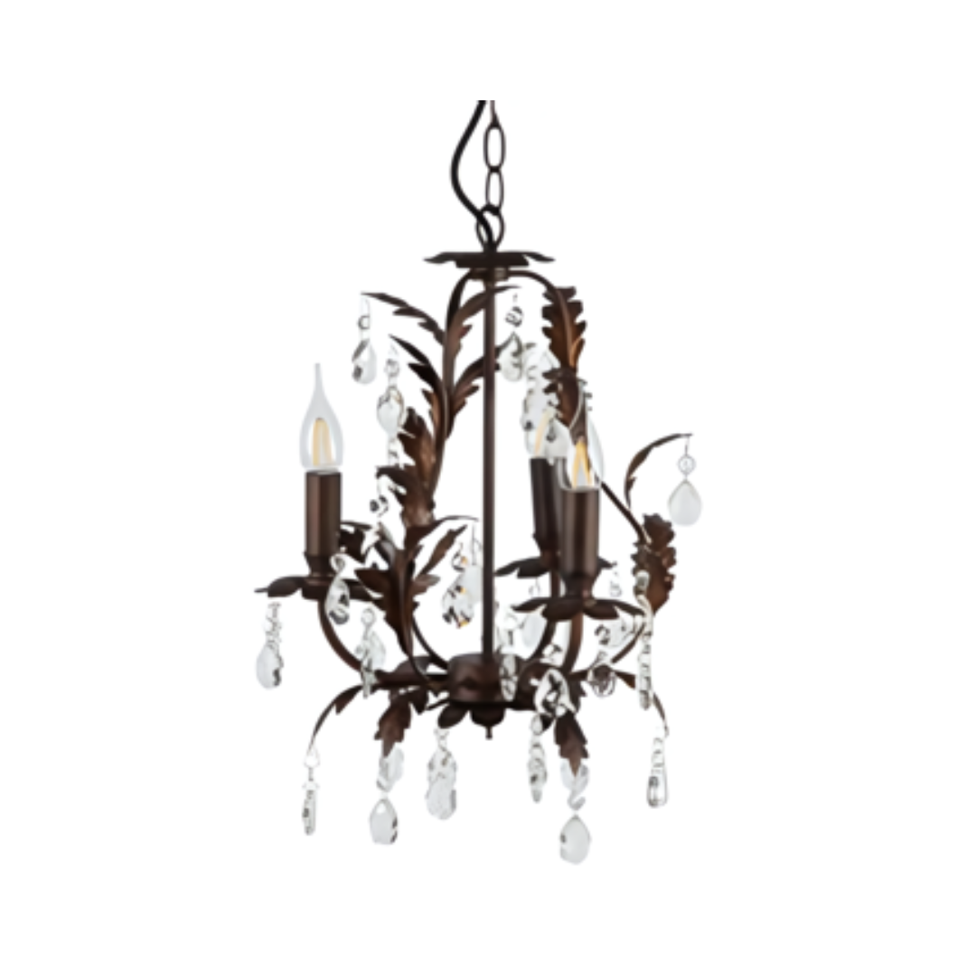 Cristalo 3 light ceiling Bronze/Clear