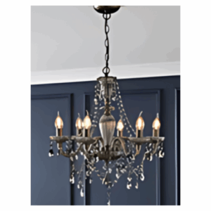 Darlia 6 Light Pendant Pewter