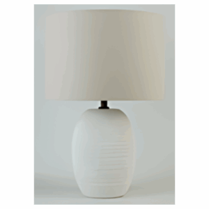 Ceramic Beehive Table Lamp Cream/Oatmeal
