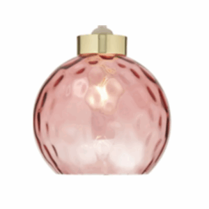 Deana Dimpled Glass Ball Easyfit Rose Pink