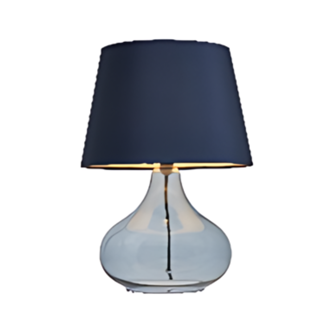 Clarise Glass Table Lamp Colbalt Blue