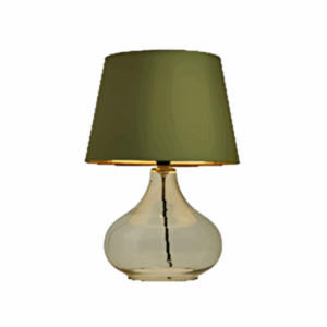 Clarise Glass Table Lamp  Bottle Green