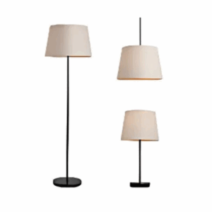 Brie Floor Table & Easyfit Set Black & Natural