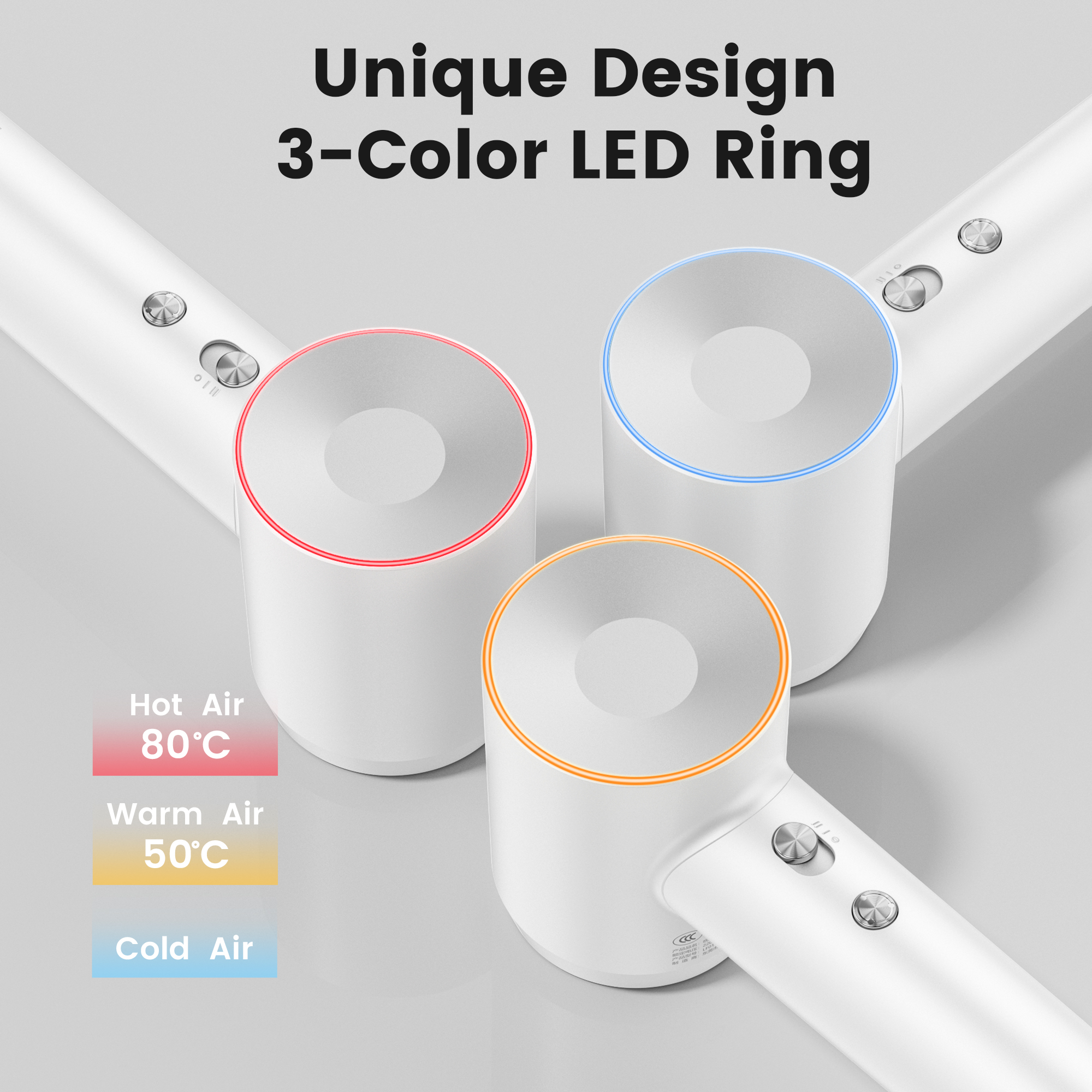 Laifen Swift Special - High Speed Hairdryer with 3 Nozzles (White) - Image 10