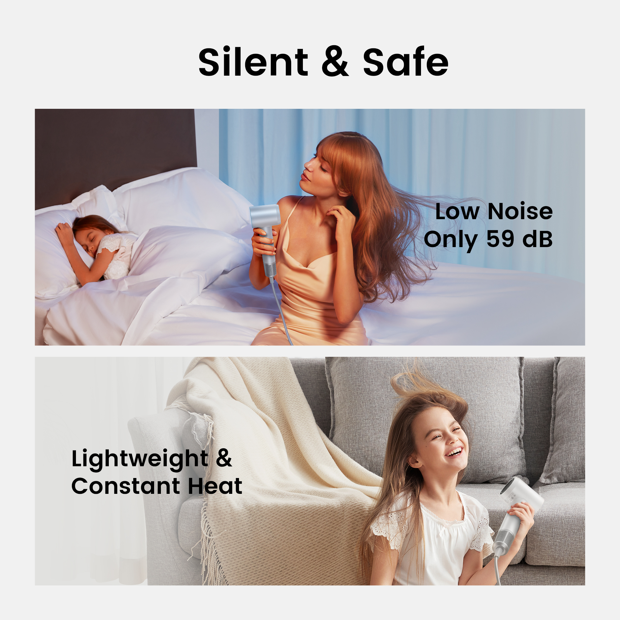 Laifen Swift Special - High Speed Hairdryer with 3 Nozzles (White) - Image 9