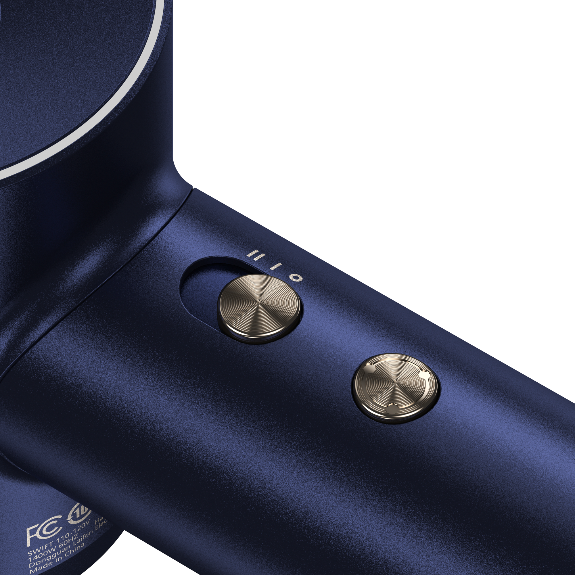 Laifen Swift Premium - High Speed Hairdryer with Attachments & Carry Case (Blue/Gold) - Image 2