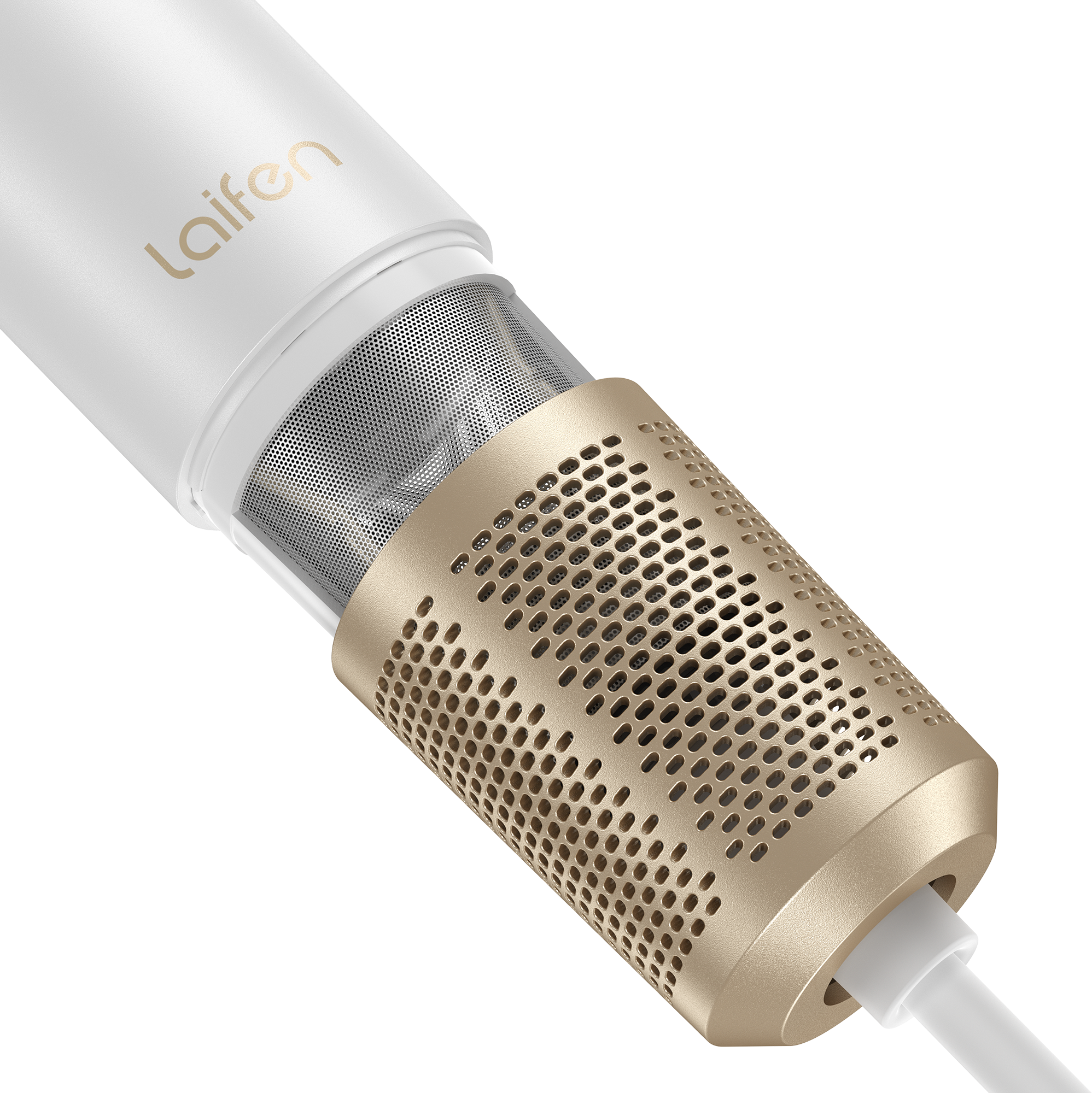 Laifen Swift Premium - High Speed Hairdryer with Attachments & Carry Case (White/Gold) - Image 4