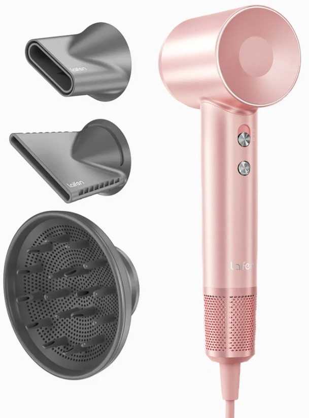 Laifen Swift Special - High Speed Hairdryer with 3 Nozzles (Pink)