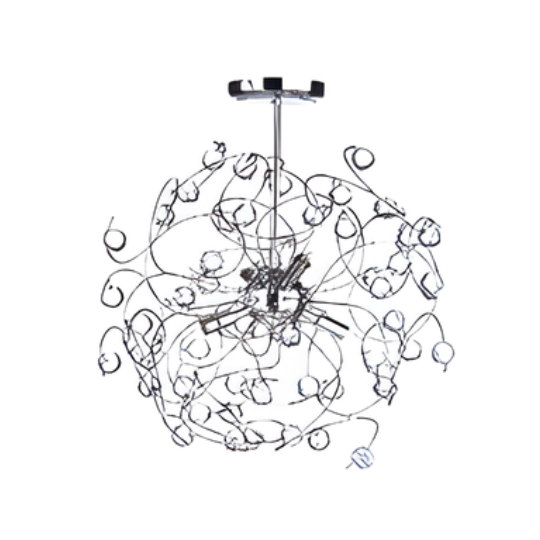 Lila Sputnik Flush Ceiling Light