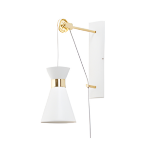 OlsonDouble Cone Wall Light On Pulley