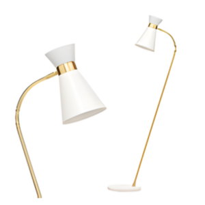Olson Double Cone Arc Floor Lamp