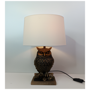 Owl Table Lamp Bronze/Black