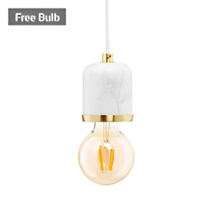 Romano Marble E27 Cable Set With 95Mm Bulb