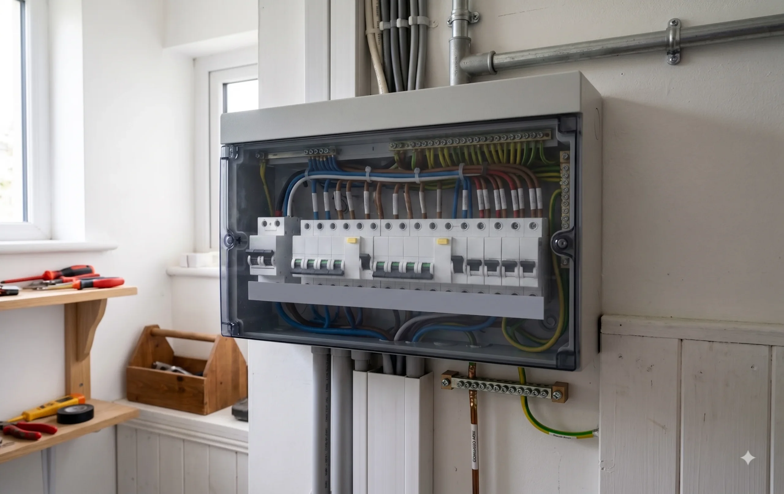 Consumer unit selected and installed to IS 10101
